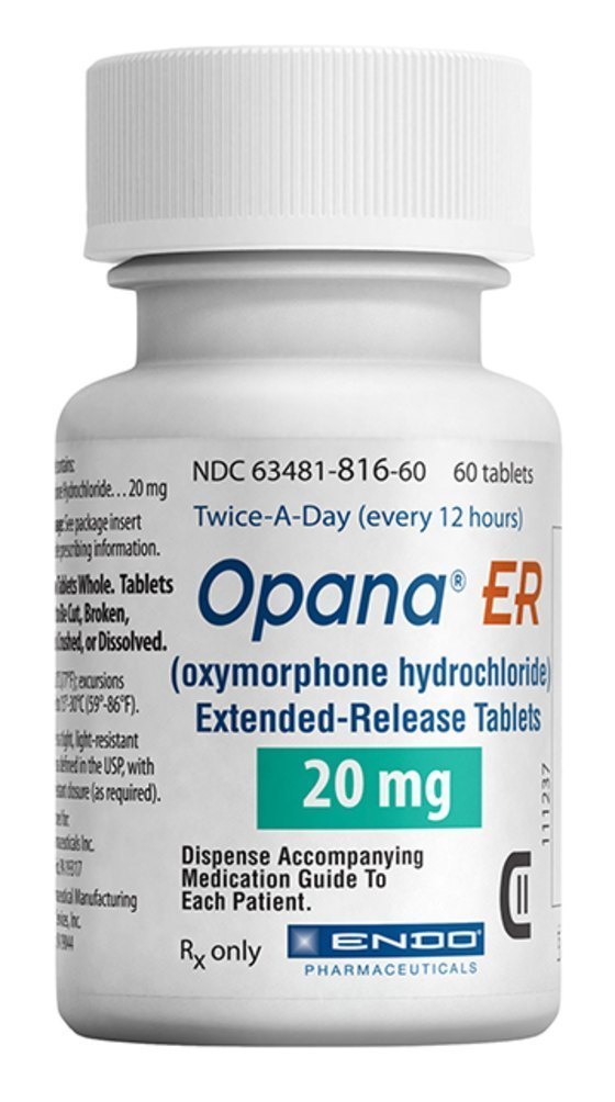 Oxymorphone Opana ER 20mg